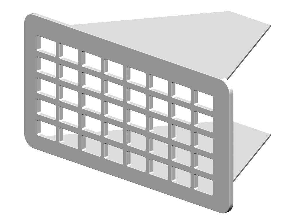 RenoFix RVS Renovatierooster 5 x 10,5 cm - Afbeelding 3