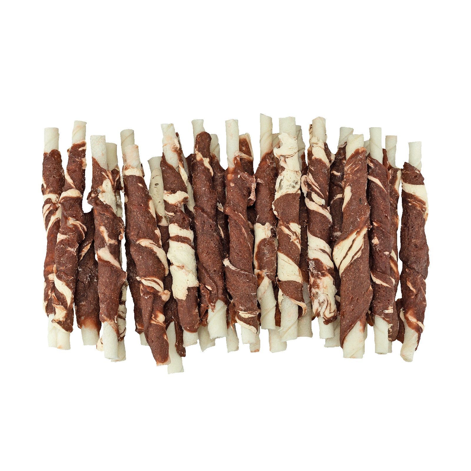 Braaaf Rawhide Roll Sticks Lam & Vis - 25 st. - Afbeelding 3