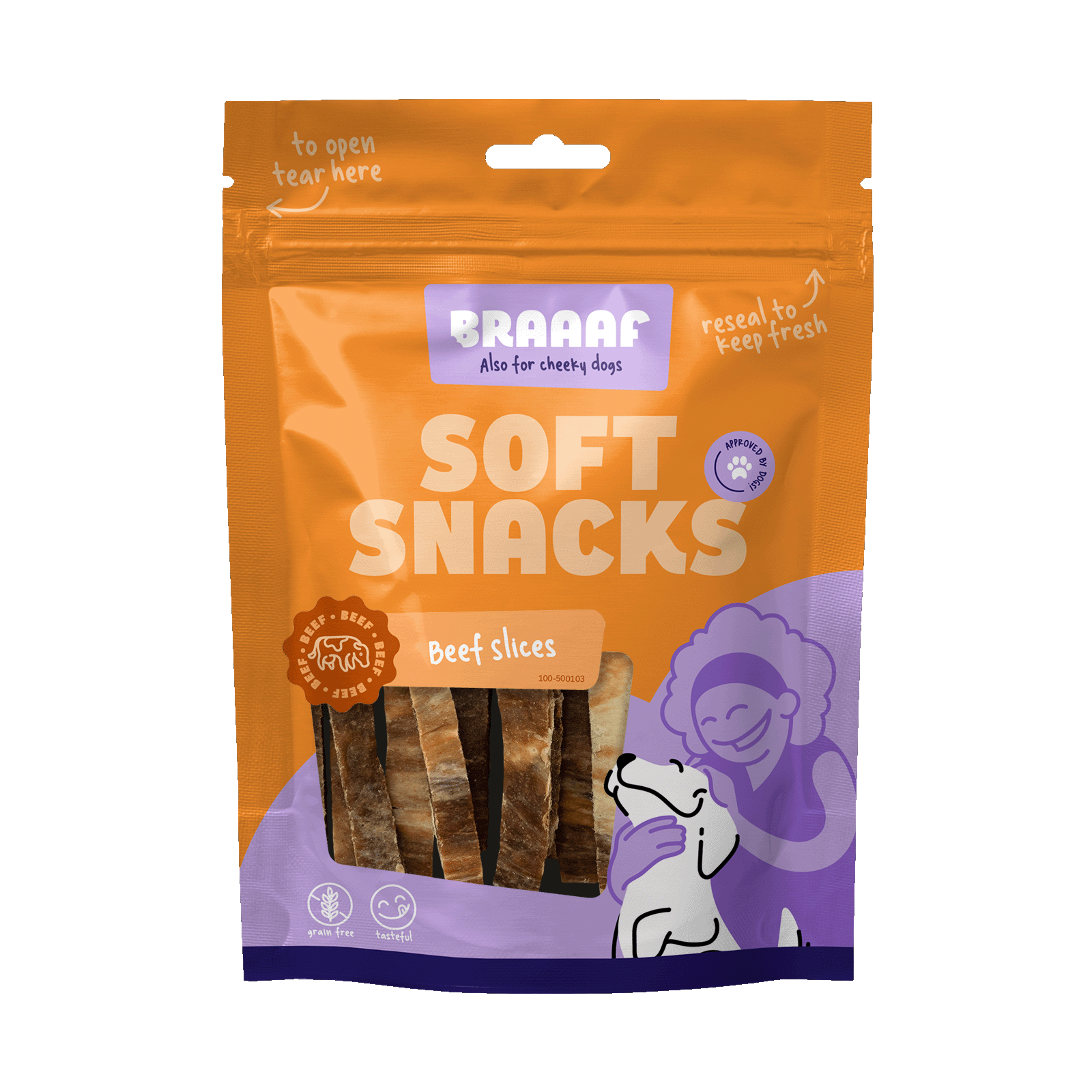 Braaaf Soft Snack Slices - Rund & Vis