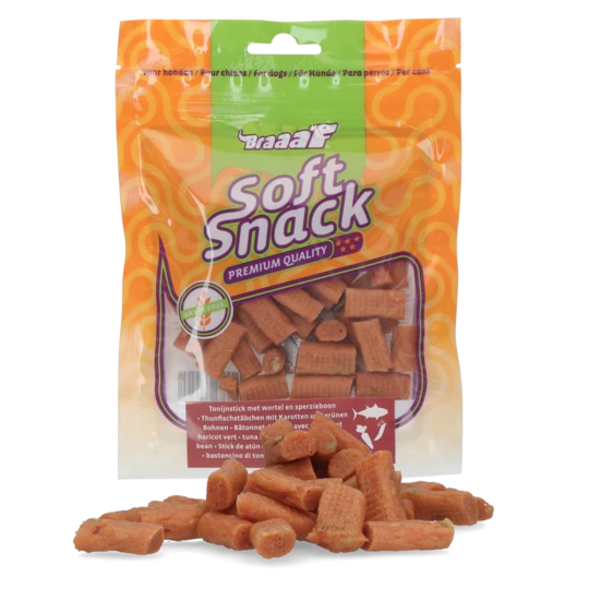 Braaaf Soft Snack Tonijnstick met wortel en sperzieboon - Afbeelding 2