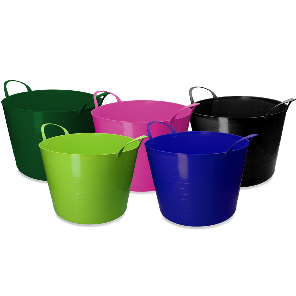 vPlast Emmer V-Trug Flexi 65 l Roze - Afbeelding 2