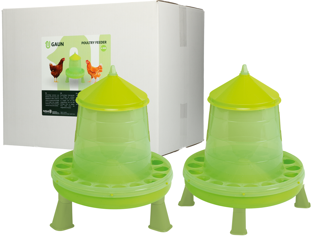Gaun Pluimvee Voertoren op Pootjes Limoengroen 2 kg - Afbeelding 3