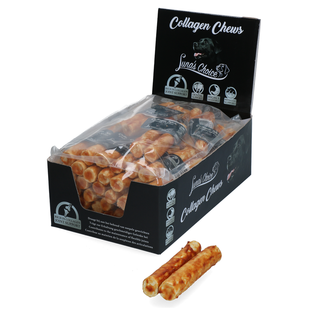 Luna's Choice Collagen Chews Stick Kip M - Afbeelding 3
