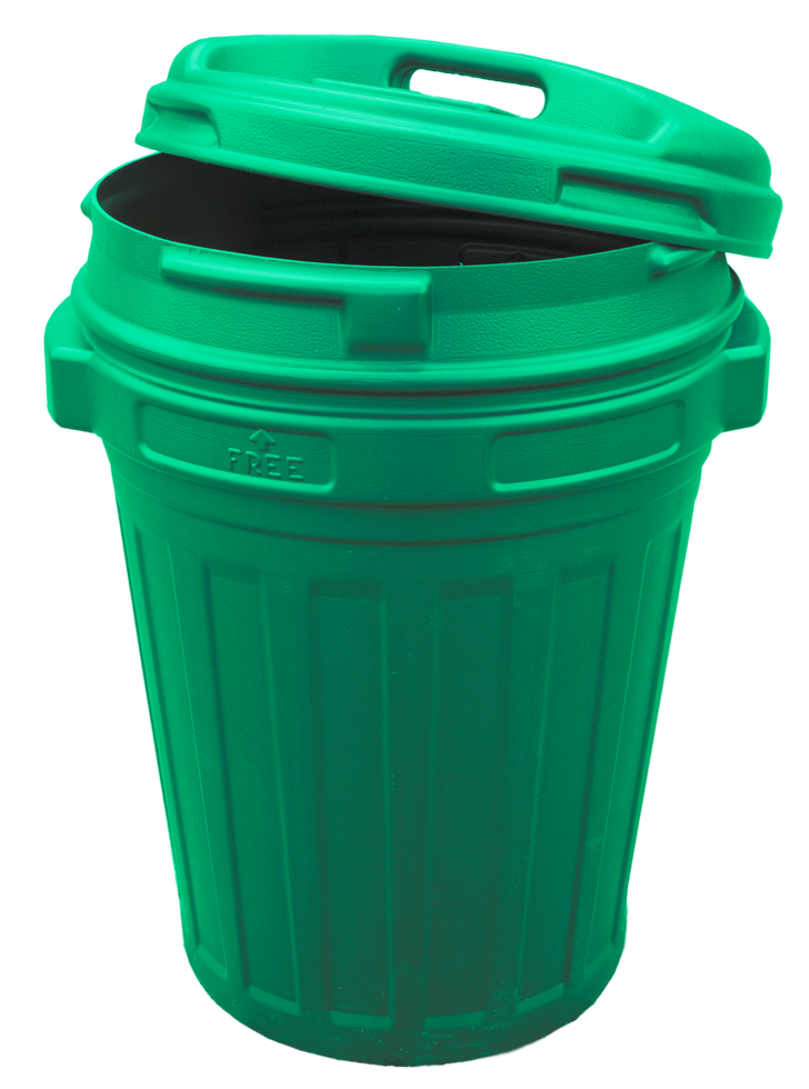Voerton met draaisluiting 70 liter Groen - Afbeelding 2