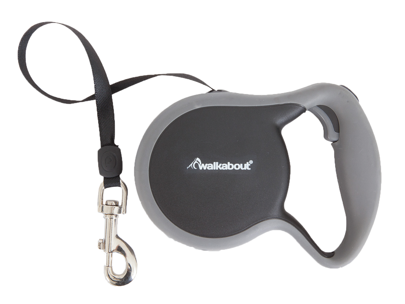 Walkabout Retractable Leash Zwart S