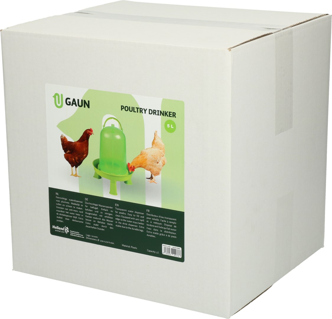 Gaun Pluimvee Drinktoren op Pootjes Limoengroen 5 l - Afbeelding 3