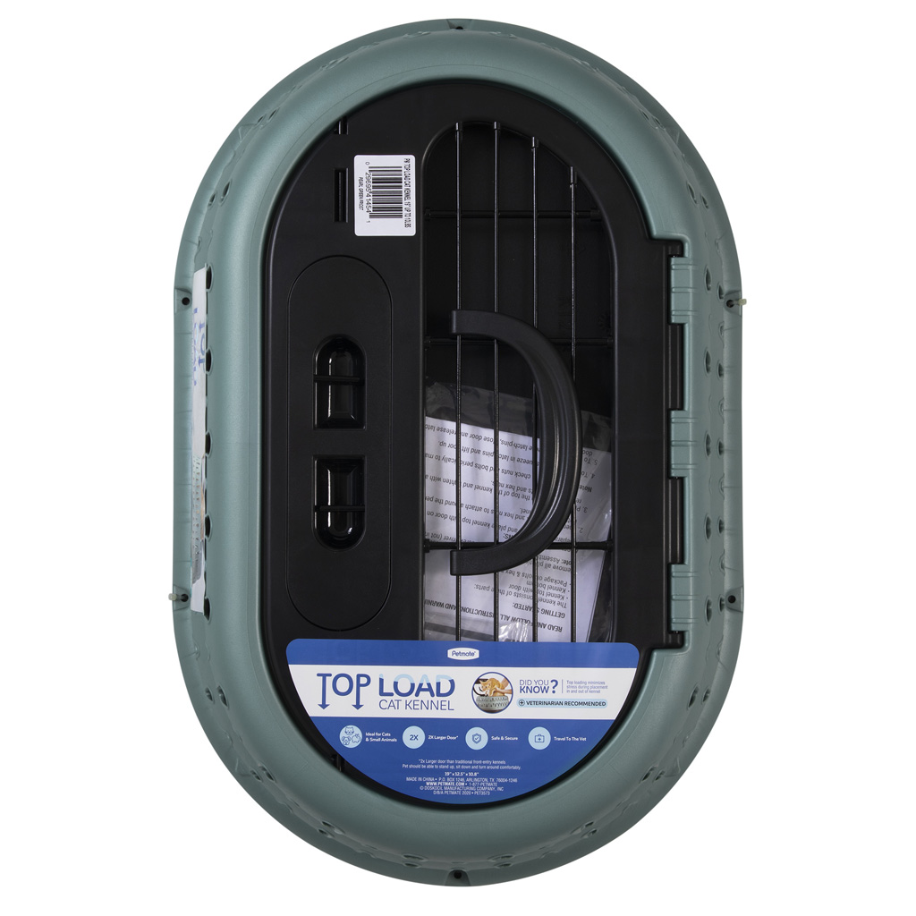 Petmate Top Load Cat Kennel Pearl Green Frost - Afbeelding 5