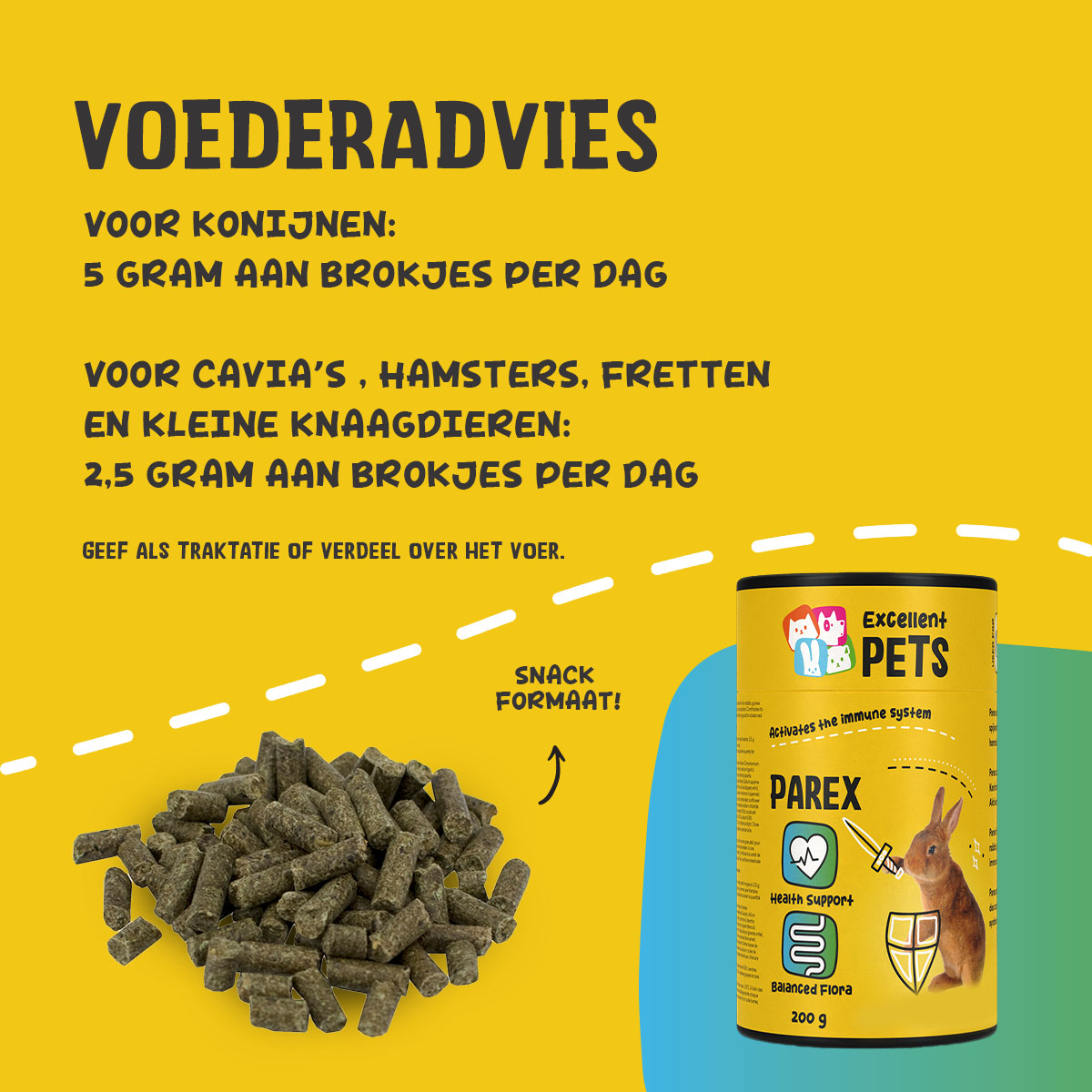 Excellent Pets Rabbit Parex 200 g - Afbeelding 3