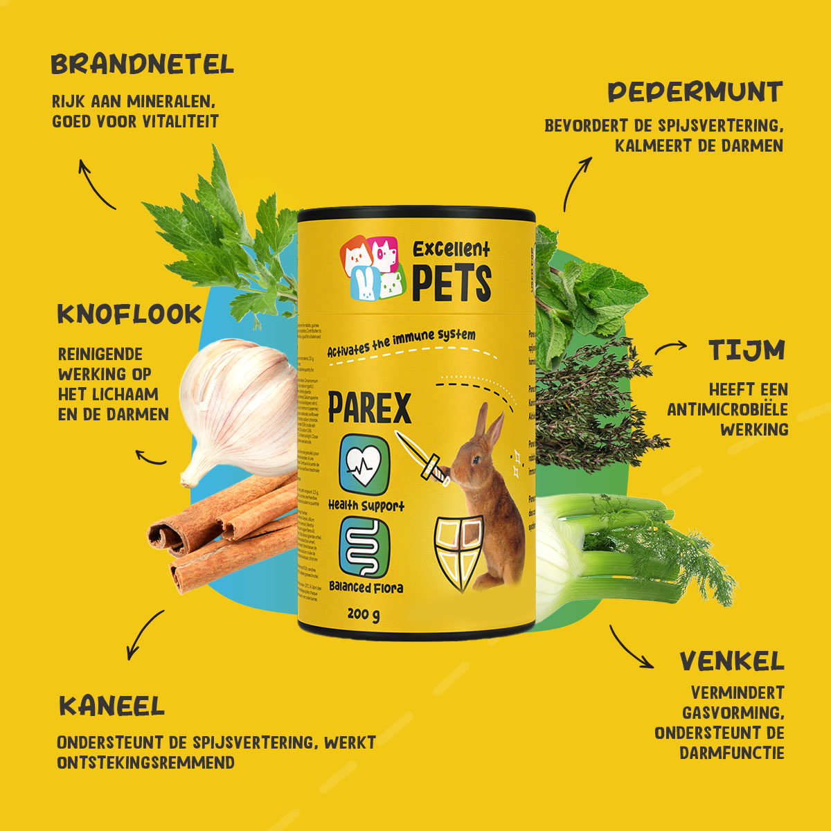Excellent Pets Rabbit Parex 200 g - Afbeelding 6