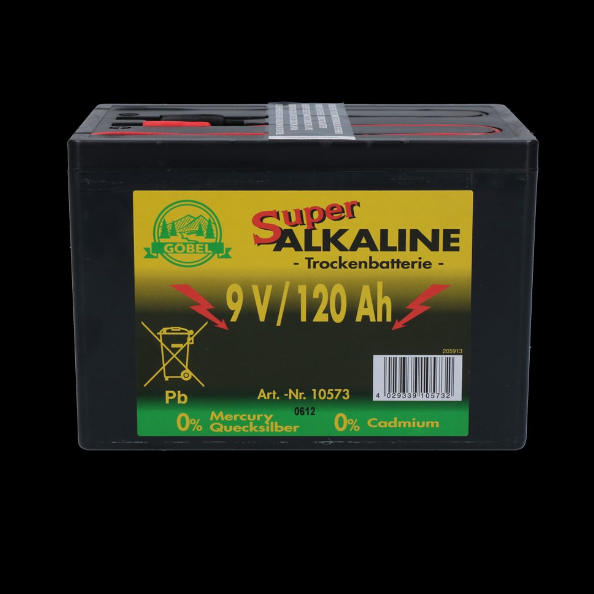 Durobat 9V Batterij 120Ah (114x166x122 mm)