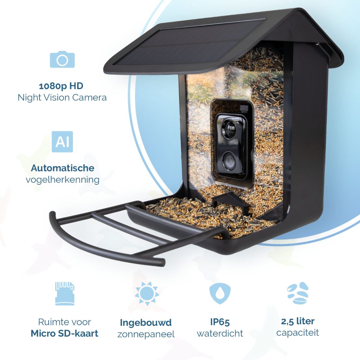 AI Bird Feeder met Camera - Afbeelding 2