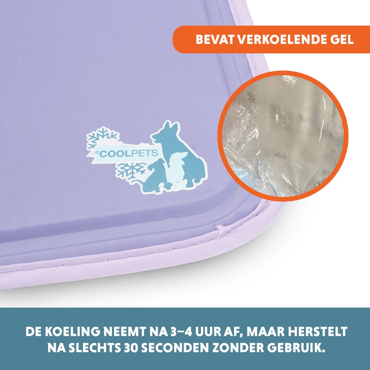 Coolpets Gel Cooling Mat Lila M - Afbeelding 3