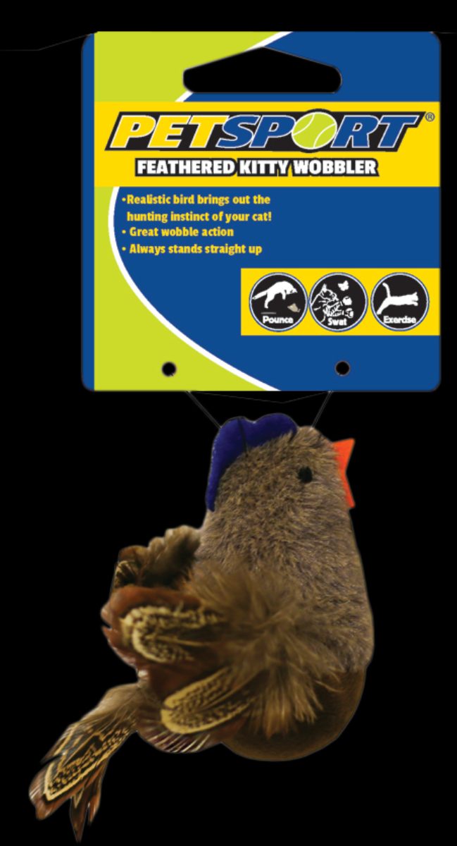 Petsport Feathered Kitty Wobbler Bruin