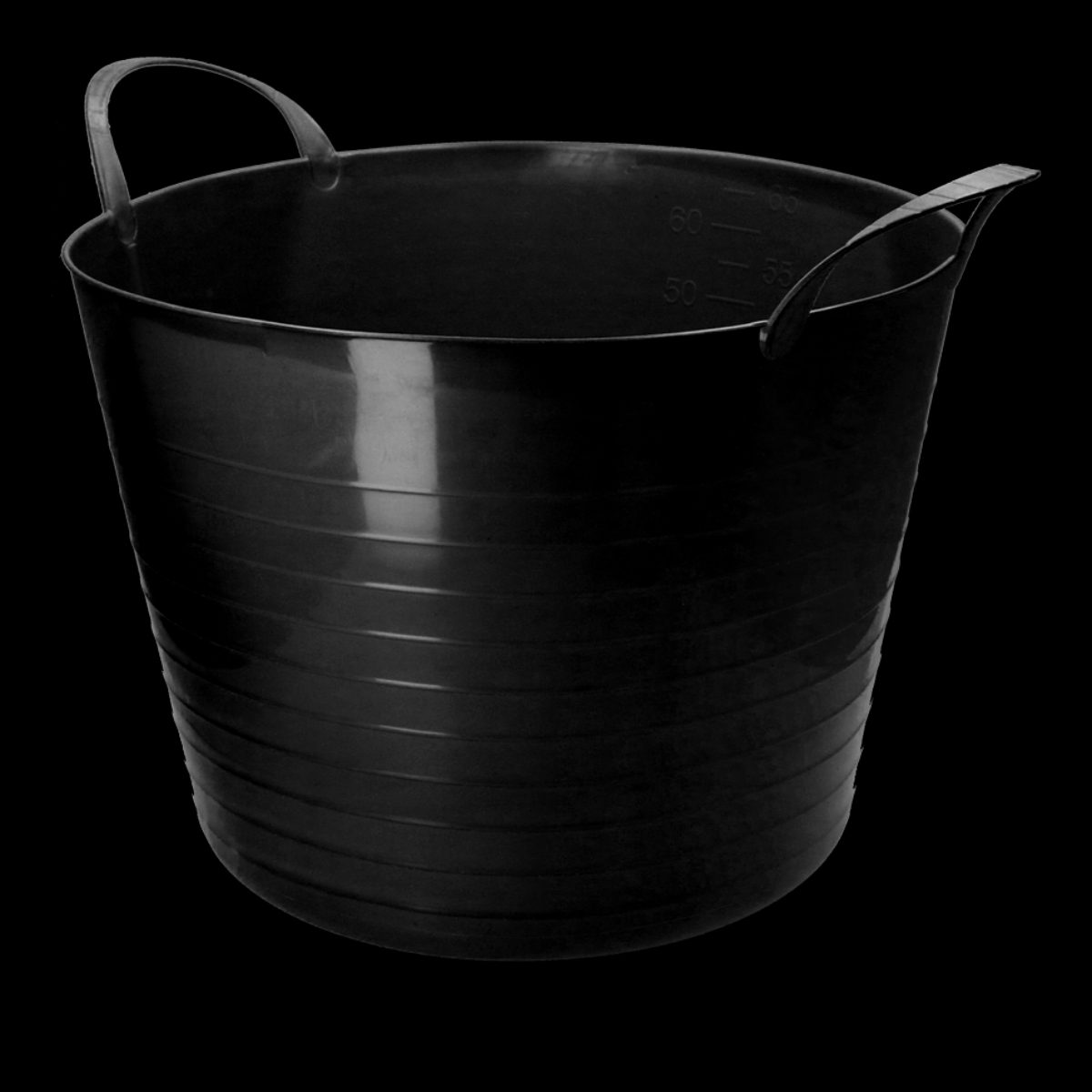 vPlast Emmer V-Trug Flexi 65 l Zwart