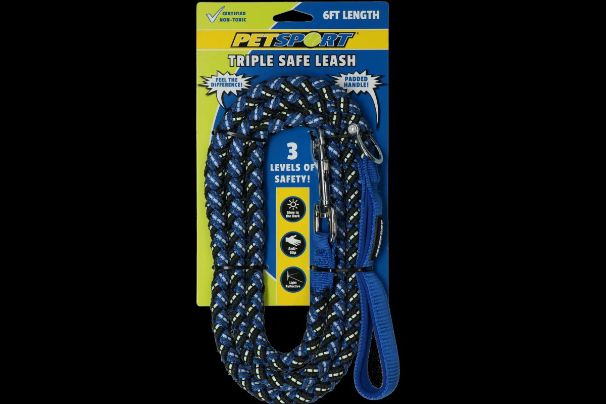 Petsport Triple Safe Leash Blauw 1,8 m
