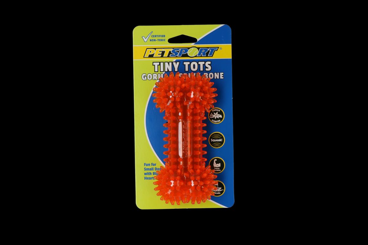 Petsport Tiny Tots Gorilla Spiky Bone Assorti