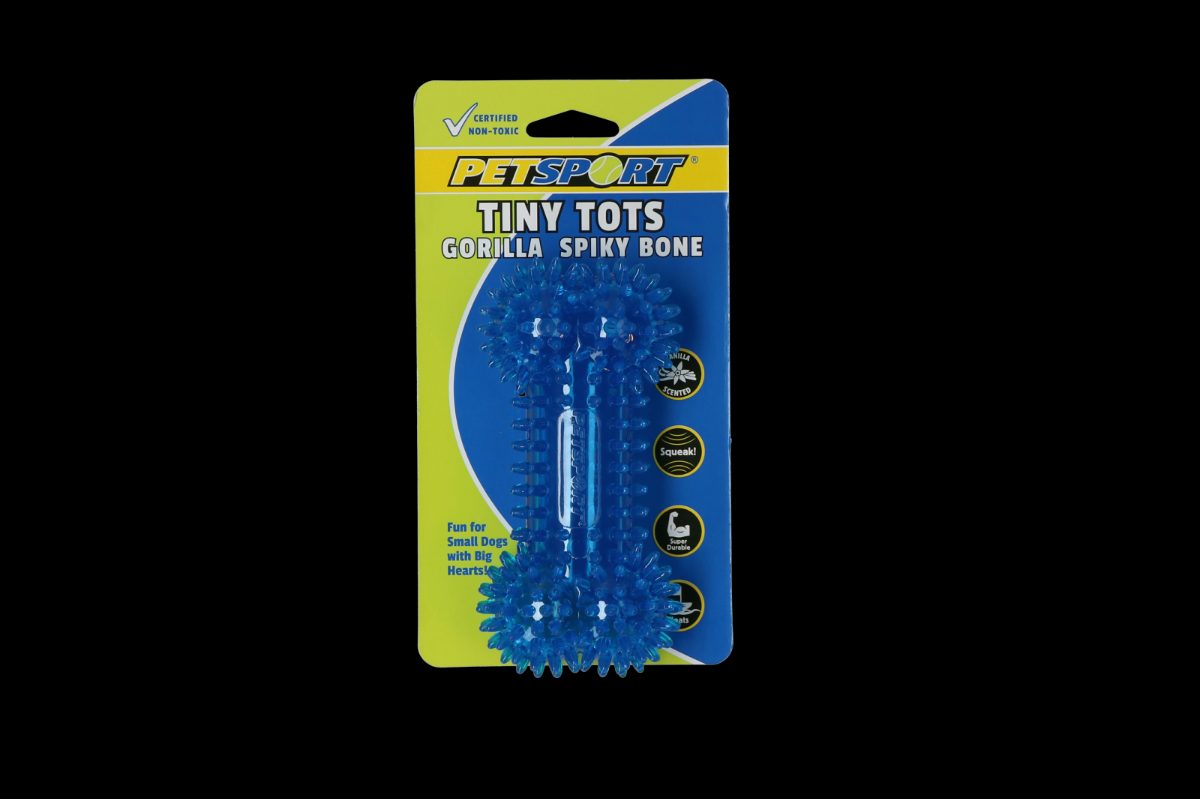 Petsport Tiny Tots Gorilla Spiky Bone Assorti - Afbeelding 2