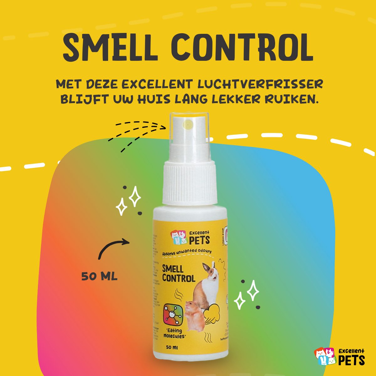 Excellent Pets Smell Control 50 ml - Afbeelding 3