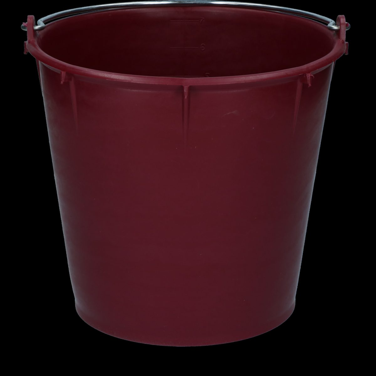 Emmer 7 l met beugel Bordeaux rood