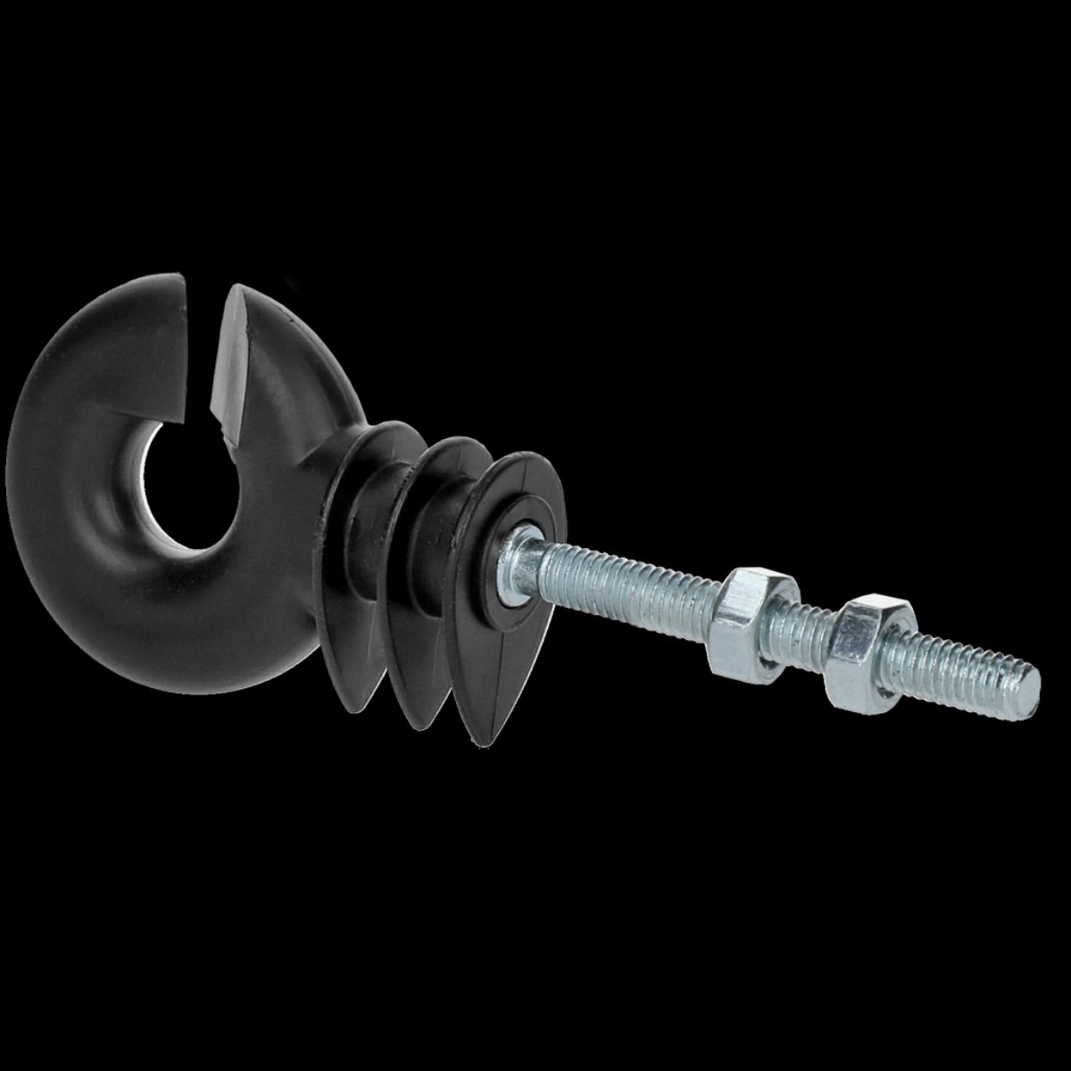 ZoneGuard Ringisolator zwart met moer (mdk)