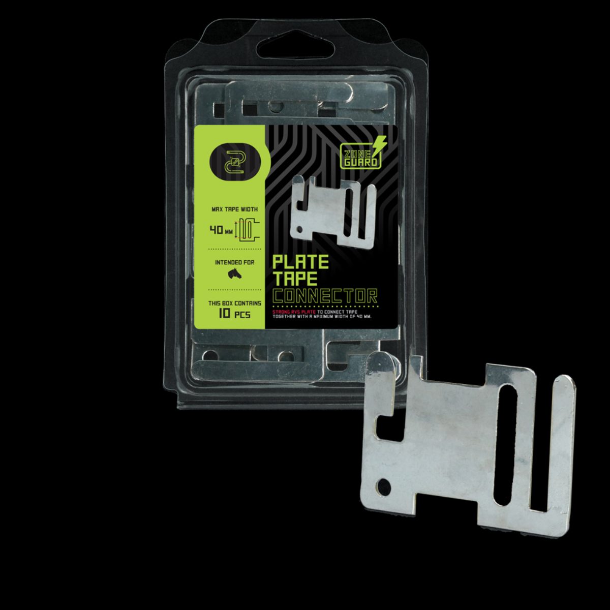 ZoneGuard Lint afrastering begin eindplaatje rvs
