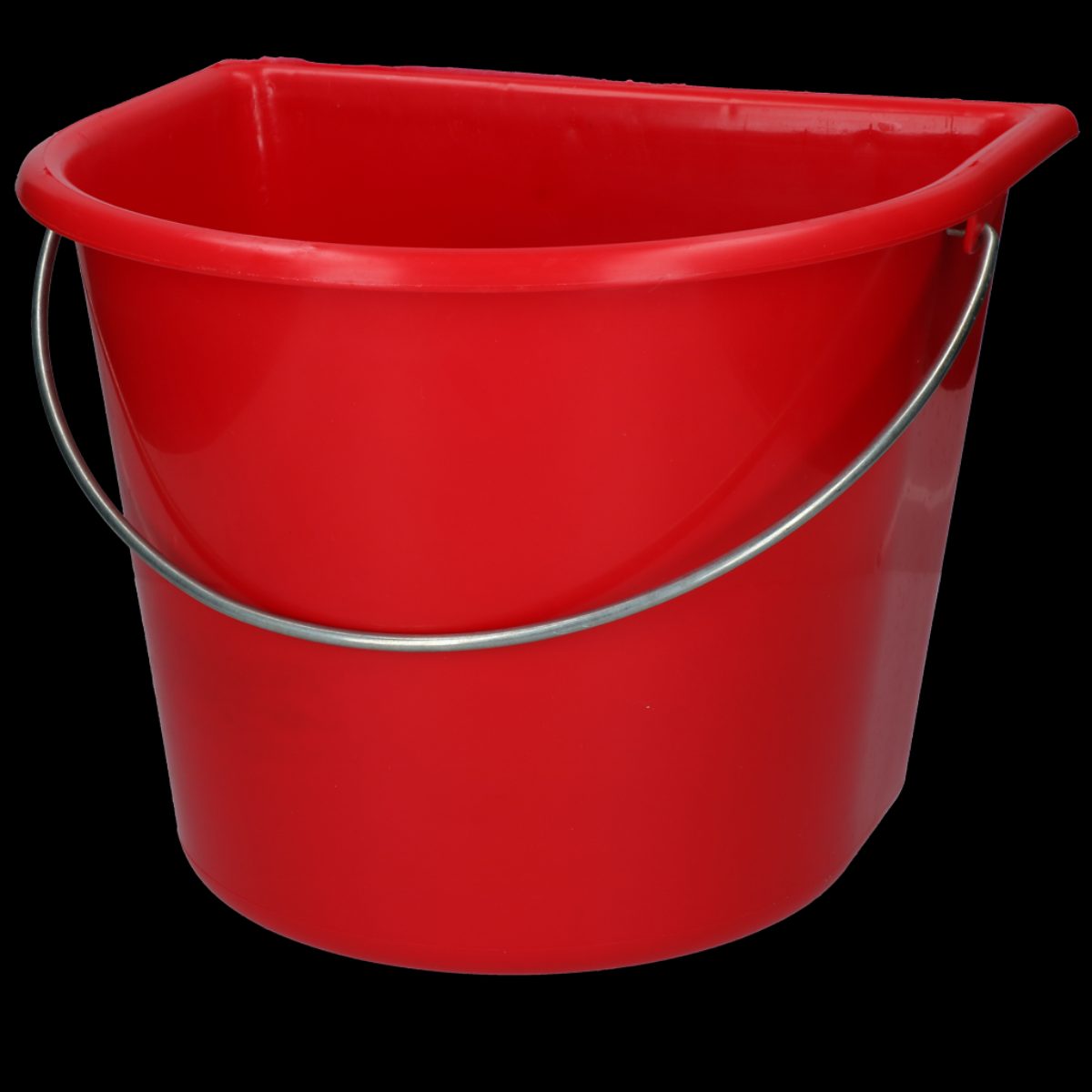 Emmer met vlakke kant 15 l Rood