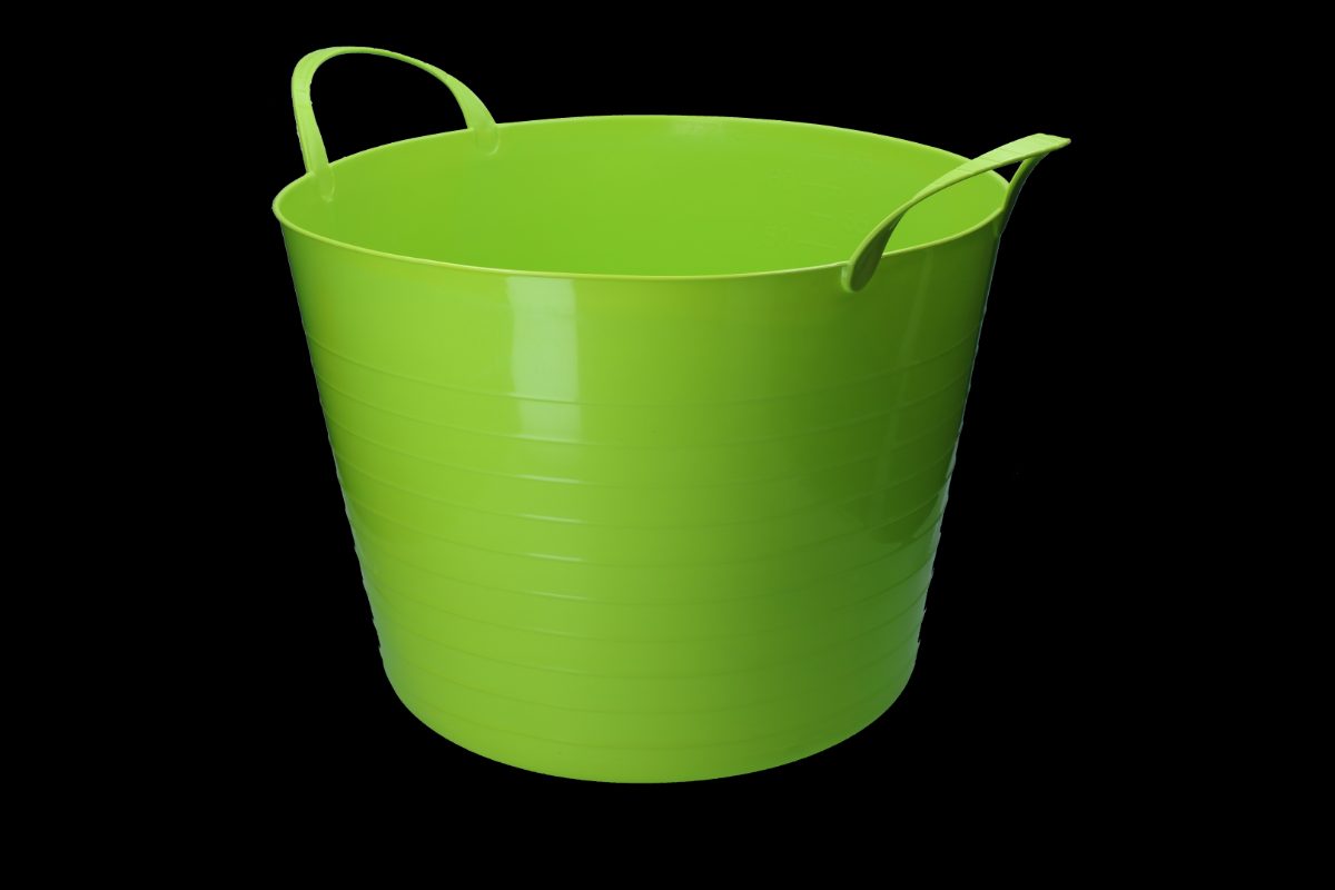 vPlast Emmer V-Trug Flexi 65 l Limoen