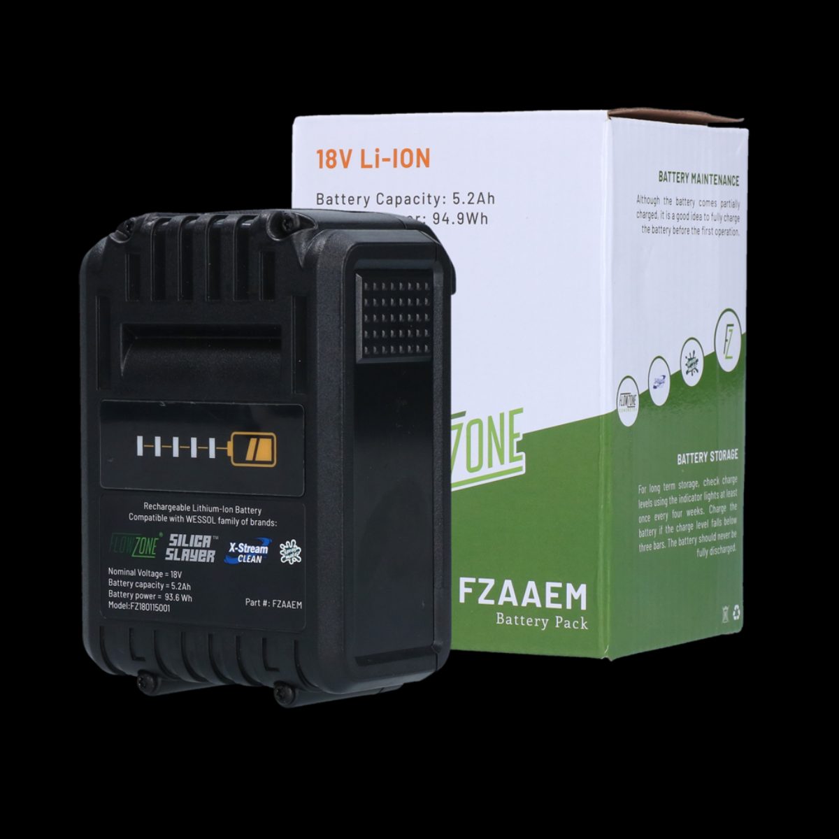 FlowZone Concrete Accu 18V/5,2 Ah