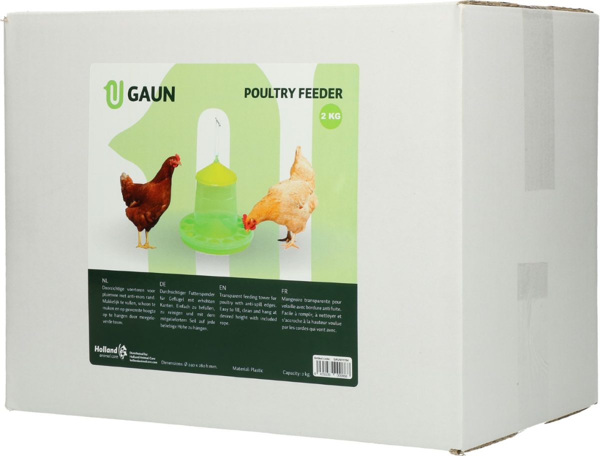 Gaun Pluimvee Voertoren Limoengroen 2 kg - Afbeelding 4