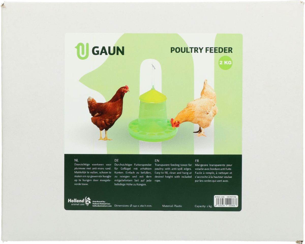 Gaun Pluimvee Voertoren Limoengroen 2 kg - Afbeelding 5