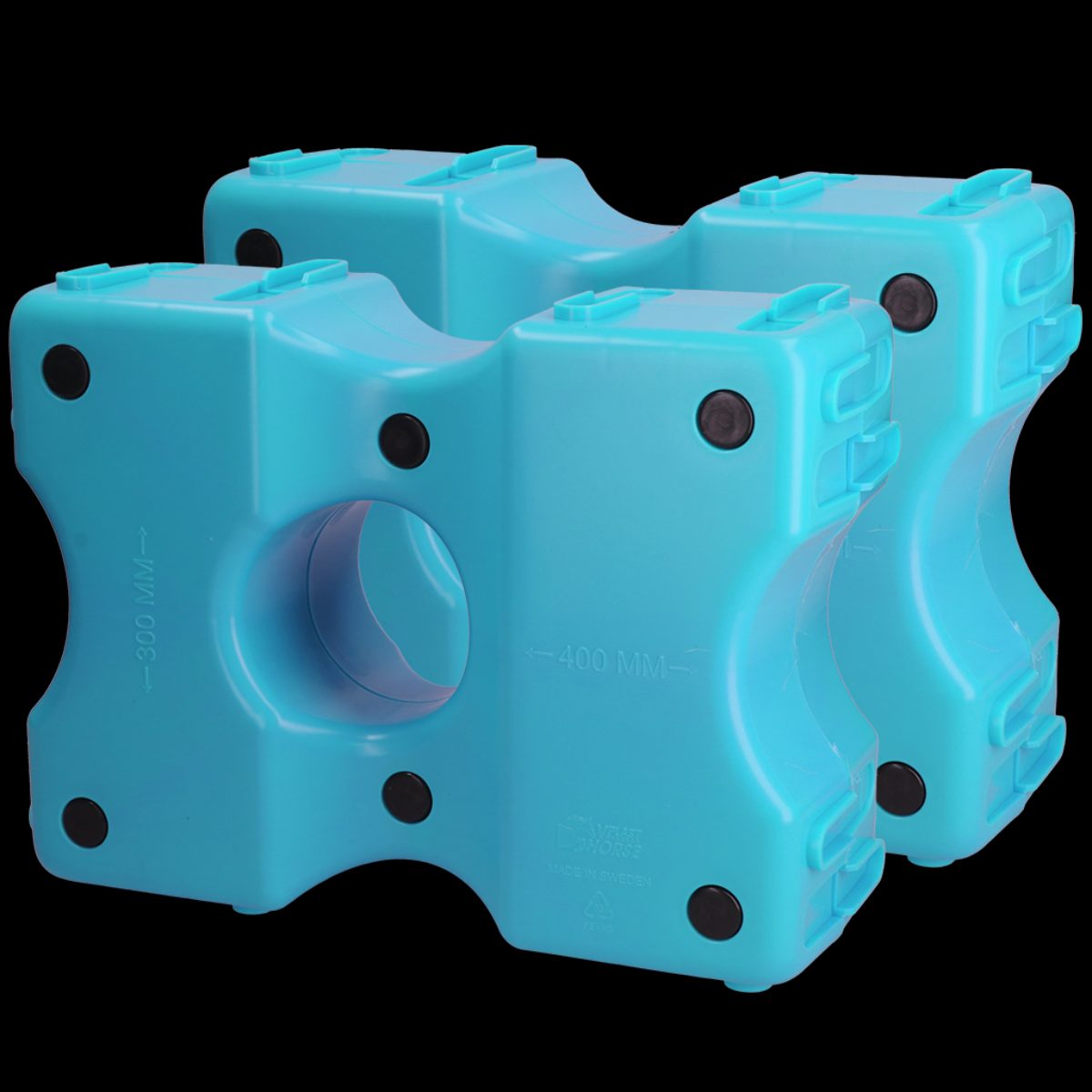 Vplast Cavaletti Hindernisblokken 2 st Blauw