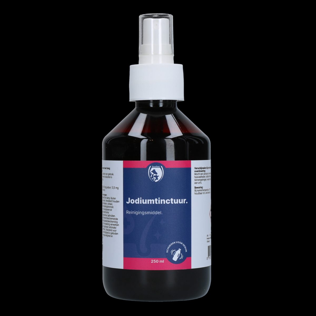 Jodiumtinctuur 1% (10 mg per ml) & 70% Alcohol 250 ml
