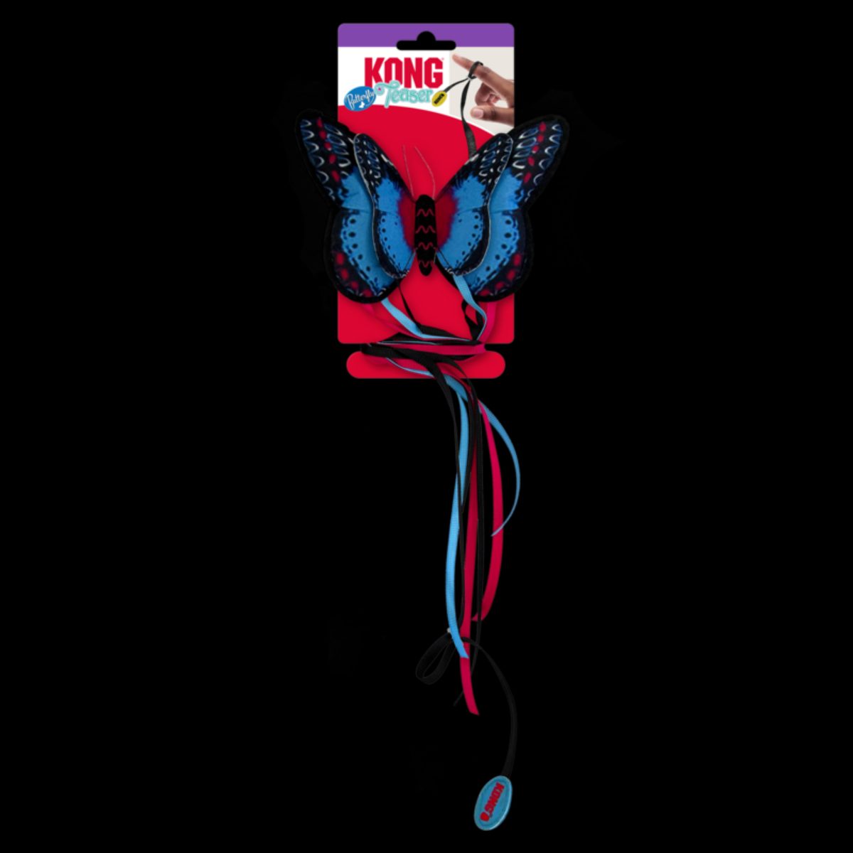 KONG Teaser Butterfly Assorted Vlinder