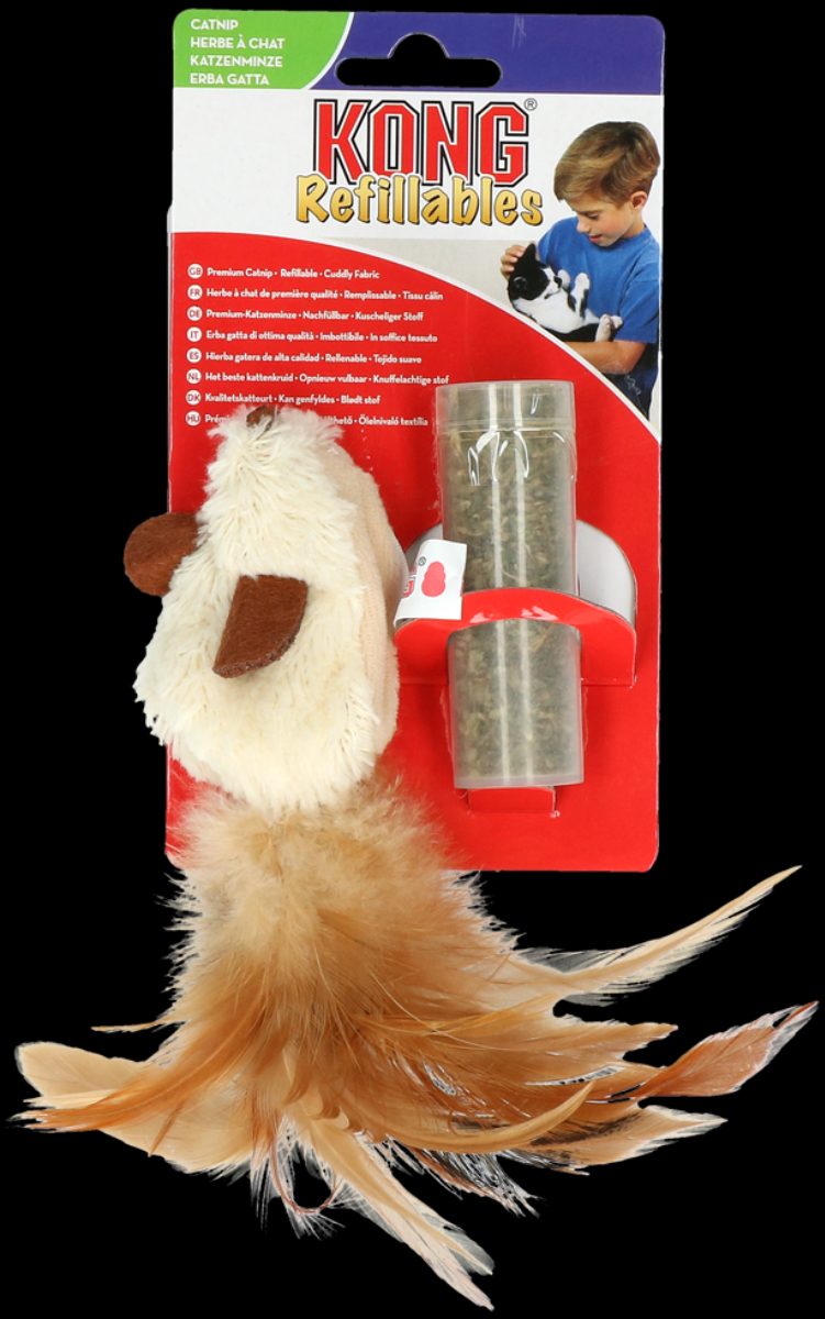 KONG Refillables Feather Mouse