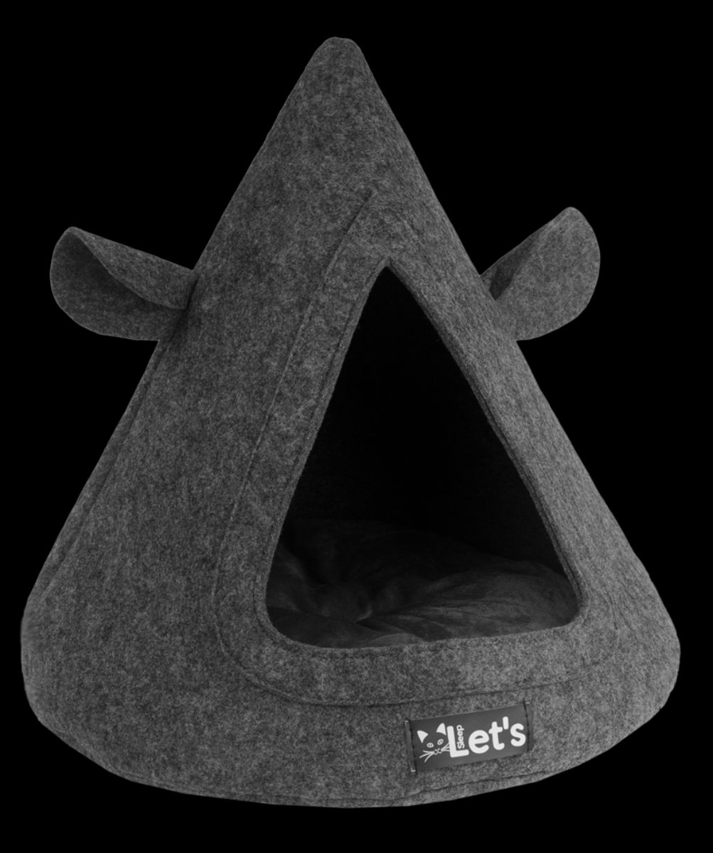 Let's sleep Pet Cave TeePee Antraciet