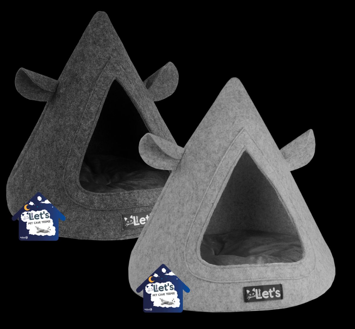Let's sleep Pet Cave TeePee Antraciet - Afbeelding 2