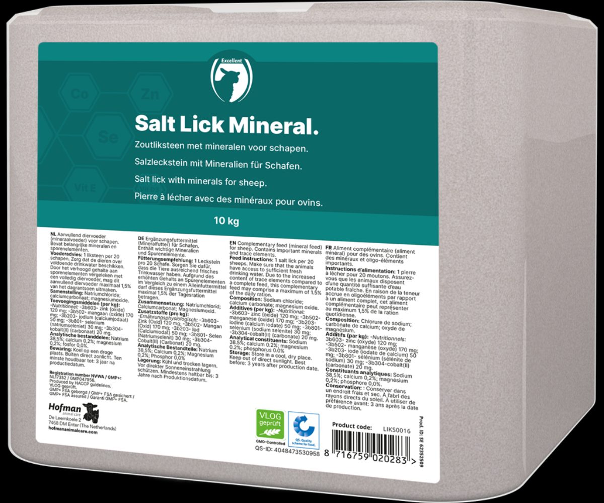 Excellent Liksteen Mineral Schaap 10 kg