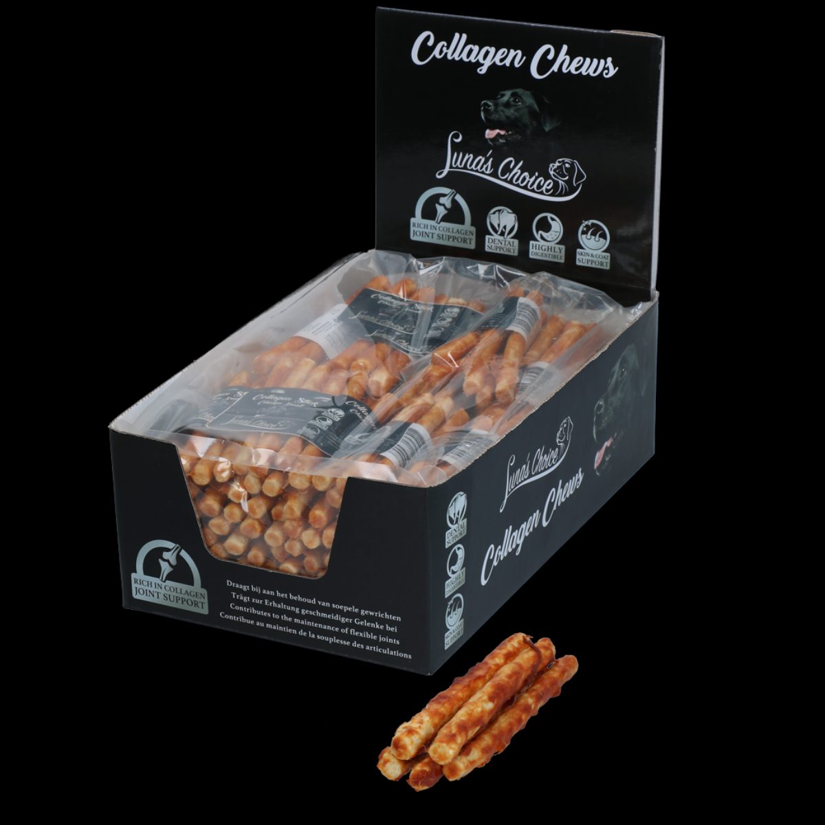 Luna's Choice Collagen Chews Stick Zalm S - Afbeelding 3