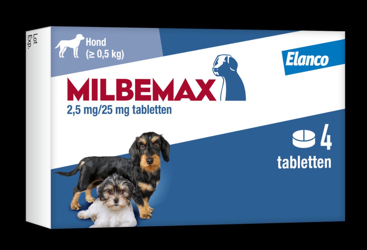 Milbemax Tabletten Puppy/Kleine hond <5kg 4 tabl.