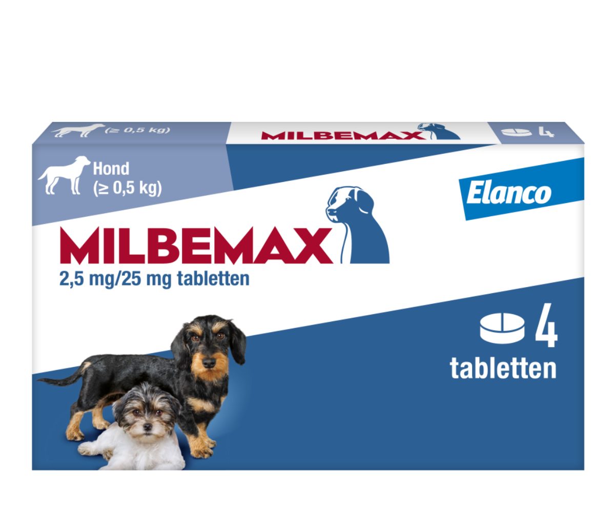 Milbemax Tabletten Puppy/Kleine hond <5kg 4 tabl. - Afbeelding 2
