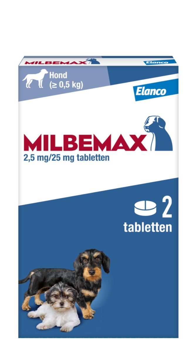 Milbemax Tabletten Puppy/Kleine hond <5kg 2 tabl. - Afbeelding 2