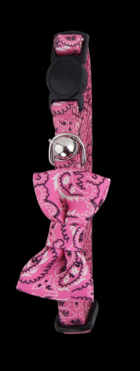 Pawise Cat Collar With Bowknot Roze