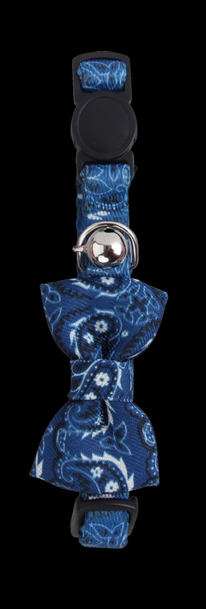 Pawise Cat Collar With Bowknot Blauw