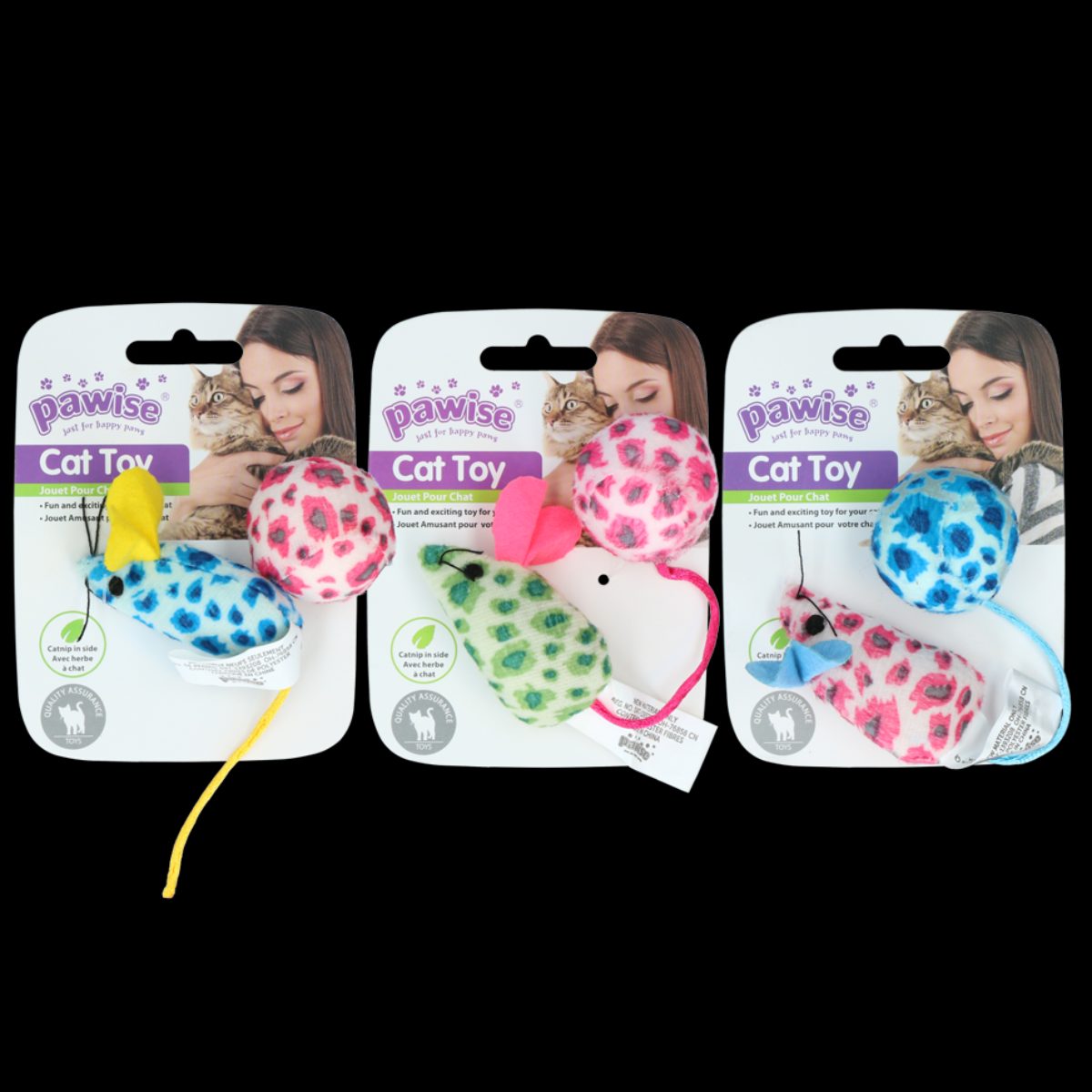 Pawise Cat Toy - Mice & Ball