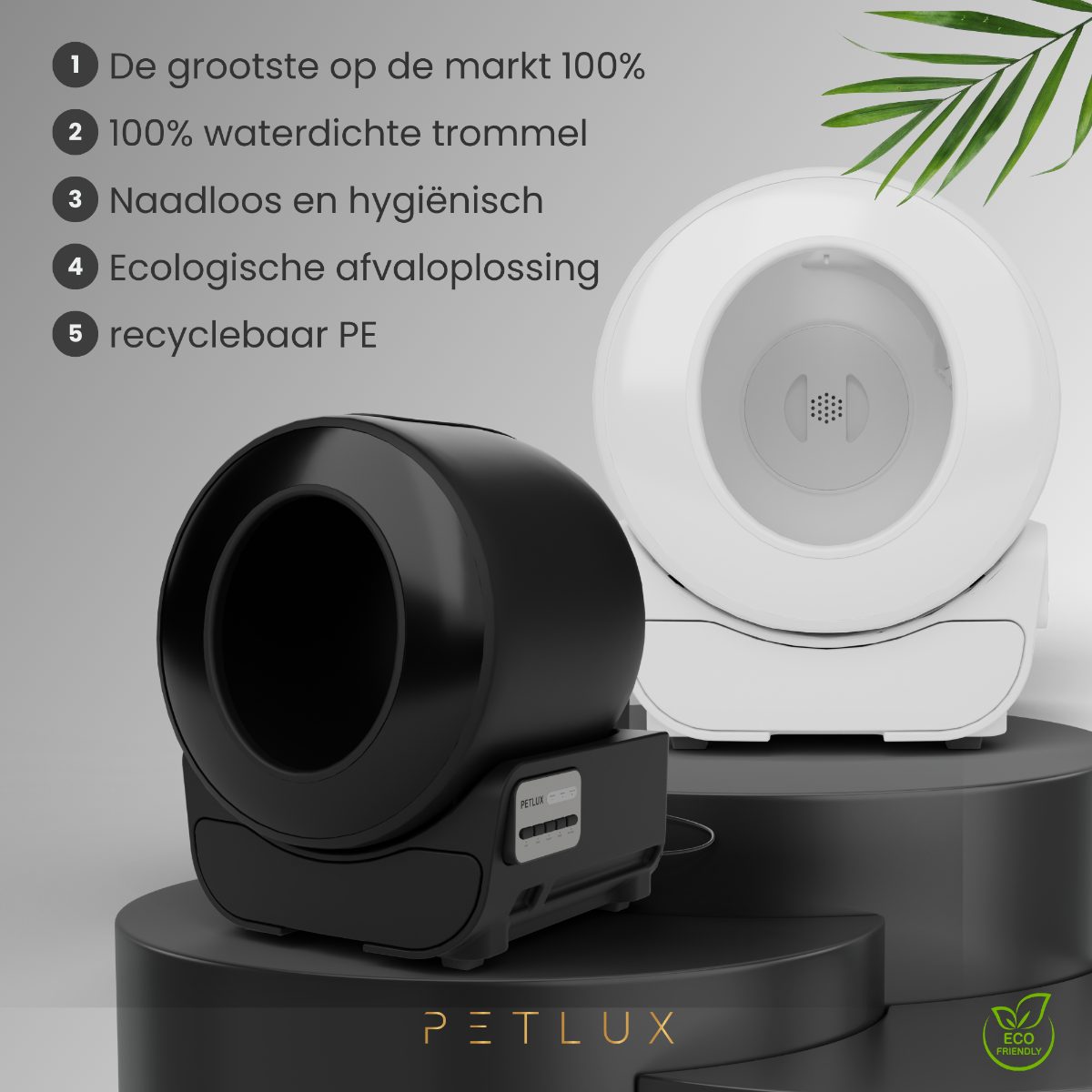 Petlux V3 Automatische Kattenbak Zwart - Afbeelding 2