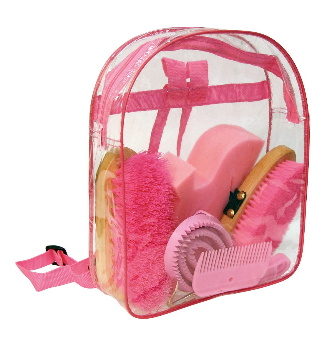 Poetsset van 7 items in Rugtas roze - Afbeelding 2