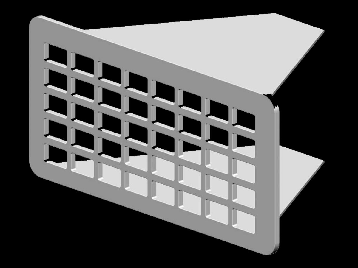 RenoFix RVS Renovatierooster 5 x 10,5 cm