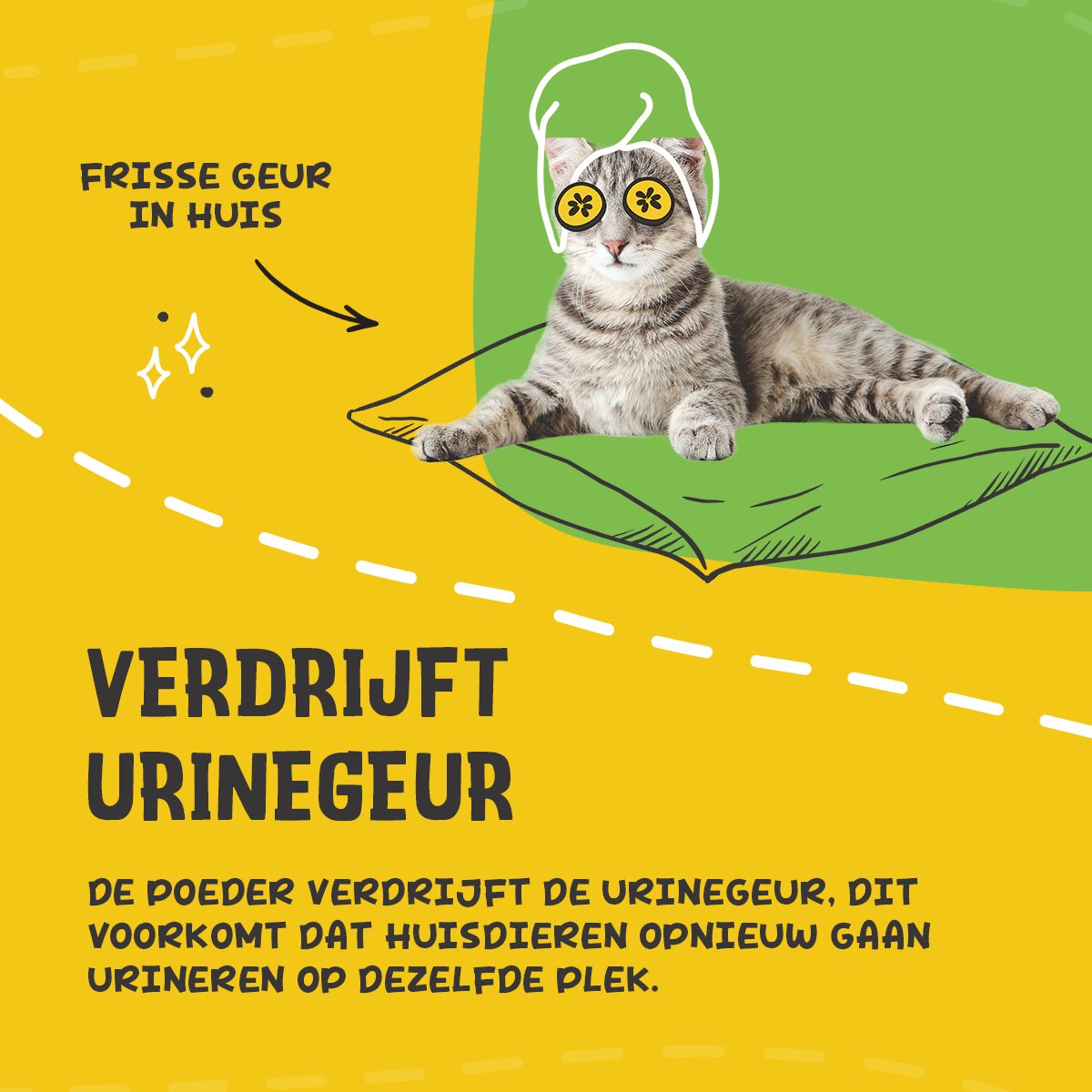 Excellent Pets Urine Control Powder 1400 ml - Afbeelding 3