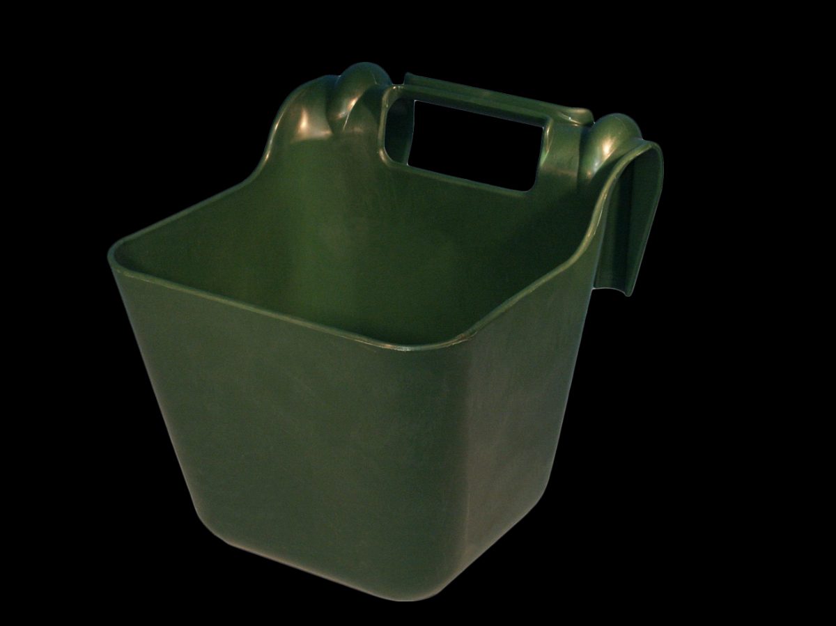OK Plast Voerbak met ophangbeugel 14 l Groen