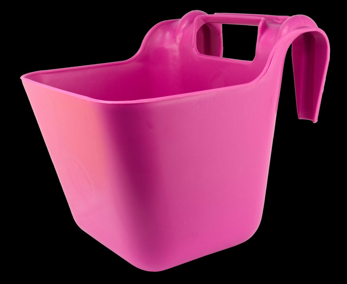 OK Plast Voerbak met ophangbeugel 14 l Roze